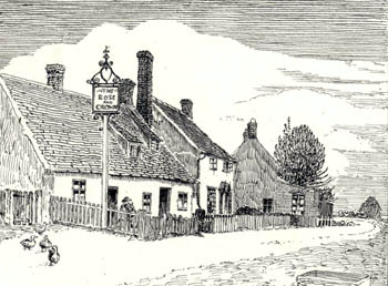 A 20th century drawing of the Rose and Crown [AD3572/84]